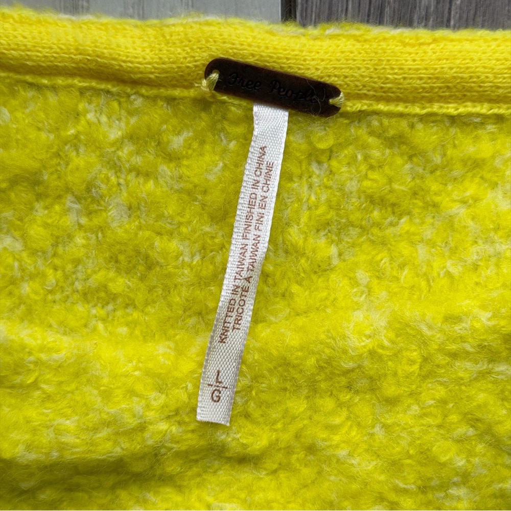 Free People Bright Yellow Women's Sweater - Picture 6 of 7